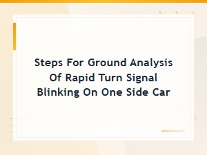 Troubleshooting Rapid Turn Signal Blinking: Ground Analysis Steps