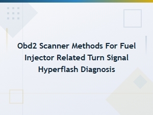 Diagnosing Turn Signal Hyperflash via Obd2 Scanner